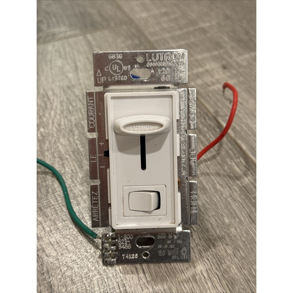 Lutron Skylark Lighting Dimmer Switch SCL-153P-WH White 150W Single 3-Way LED - Picture 2 of 9